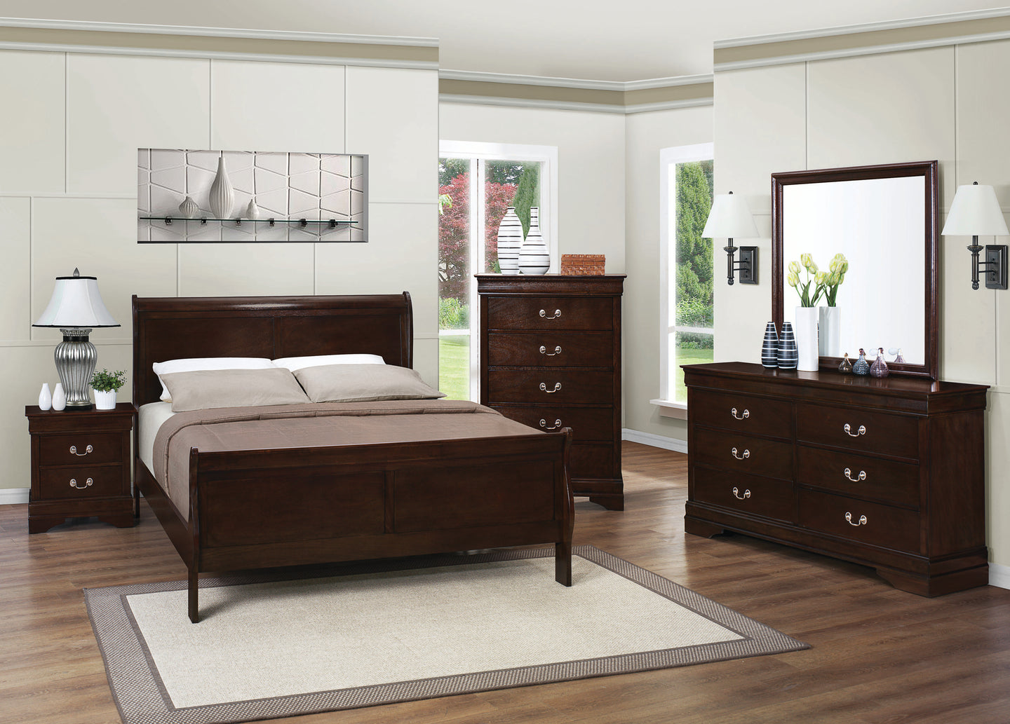 LOUIS TWIN BED 5 PC SET 202411T-S5