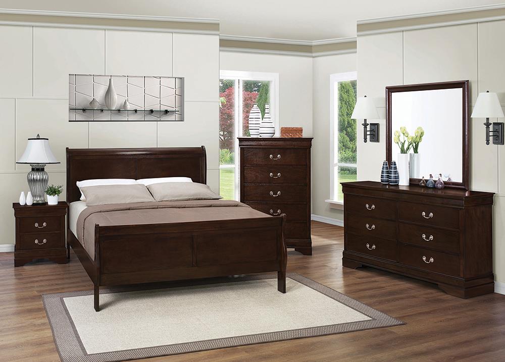 LOUIS FULL BED 4 PC SET 202411F-S4