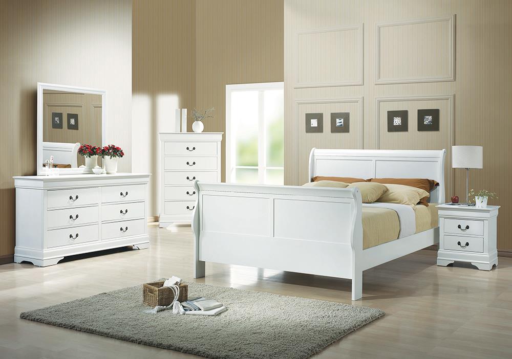 LOUIS FULL BED 4 PC SET 204691F-S4