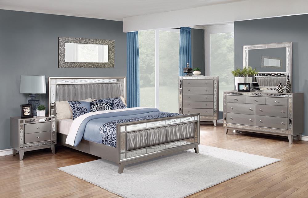 LEIGHTON FULL BED 4 PC SET 204921F-S4