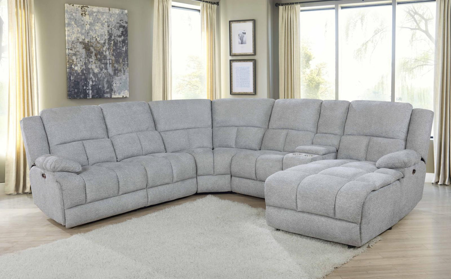 6 PC POWER SECTIONAL 602560P