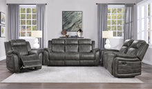 Load image into Gallery viewer, Centeroak Collection Double Reclining Sofa 9479BRG-3
