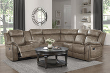 Load image into Gallery viewer, Centeroak Collection 9479S 3-Piece Reclining Sectional with Left Console
