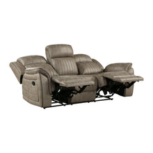 Load image into Gallery viewer, Centeroak Collection Double Reclining Sofa 9479BRG-3
