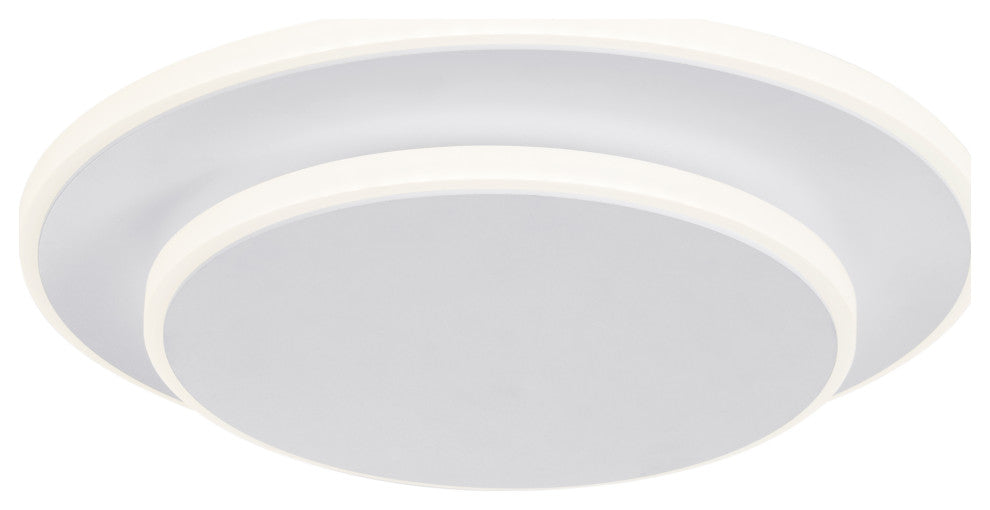 Luna Eclipse Two Circle Multiuse Lamp, White