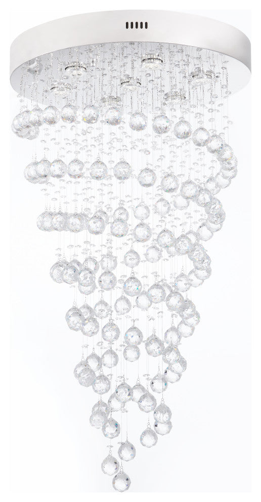 Crystal Chandelier Double Helix, 7 Light