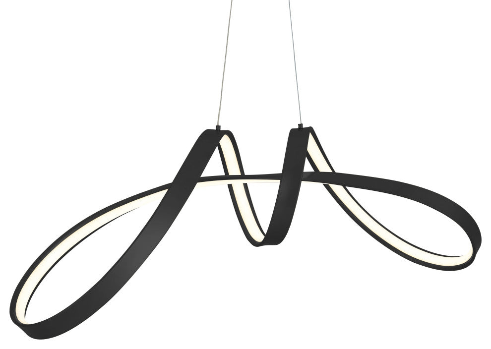 Bucharest LED Chandelier, Sandy Gold, Black