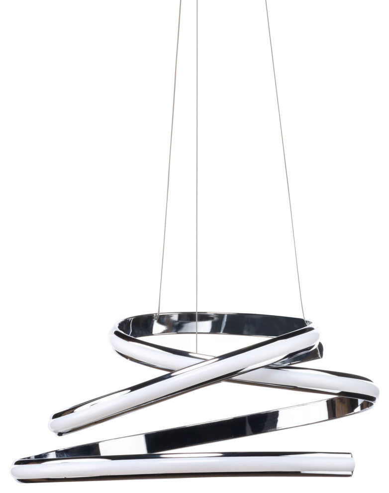 Finesse Decor Oslo LED Adjustable Chandelier // Chrome