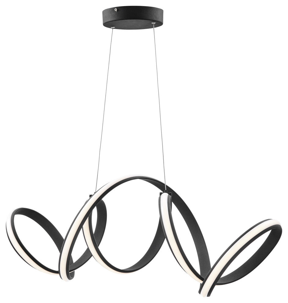 Seville LED Chandelier, Black