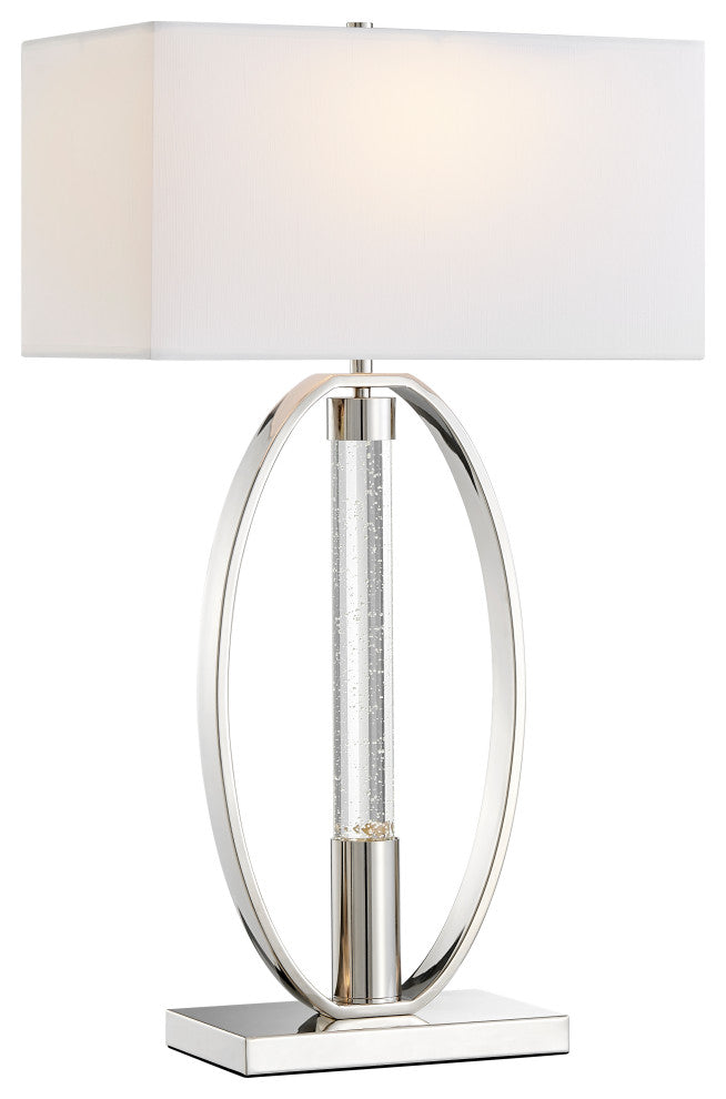 Sparkling Crystal and Chrome Table Lamp, 2 Light